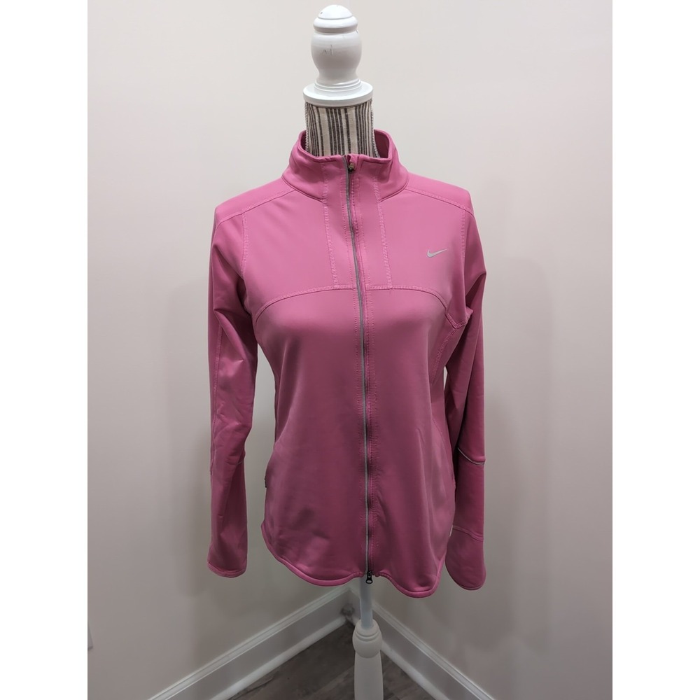 Nike Running Dri-Fit Pink Women's Full Zip Jacket Size M